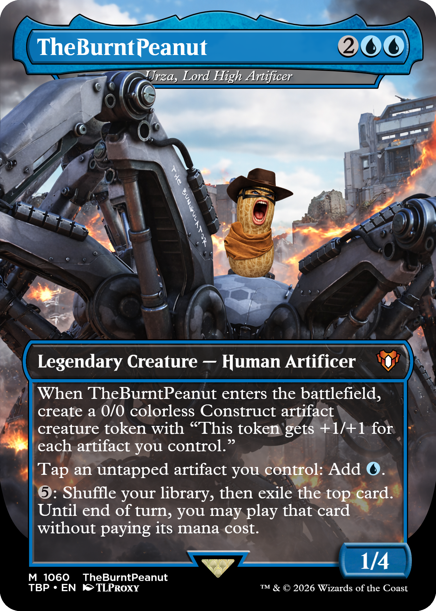 Urza, Lord High Artificer (Borderless) (TheBurntPeanut)