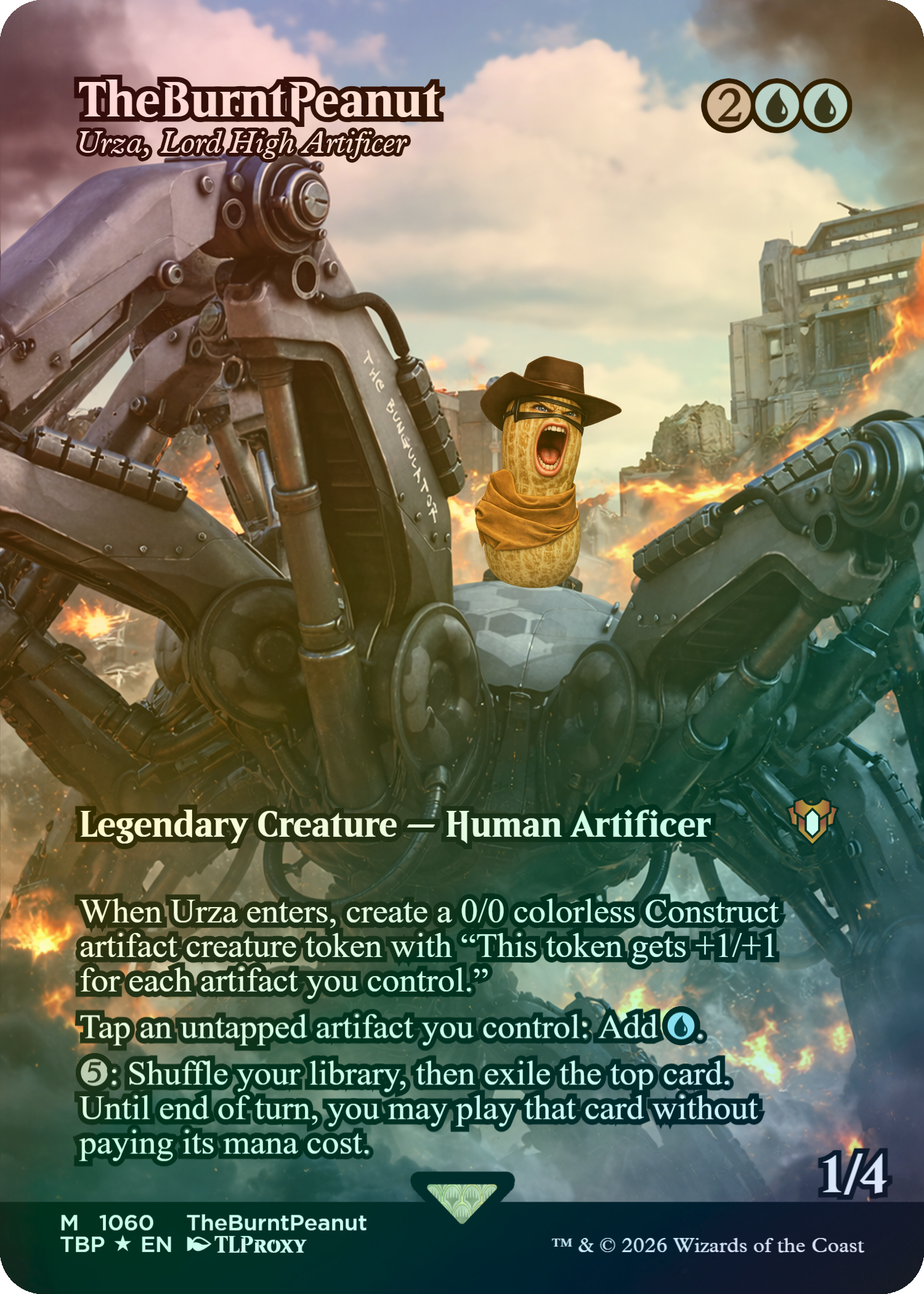 Urza, Lord High Artificer (Japan Showcase) (TheBurntPeanut)