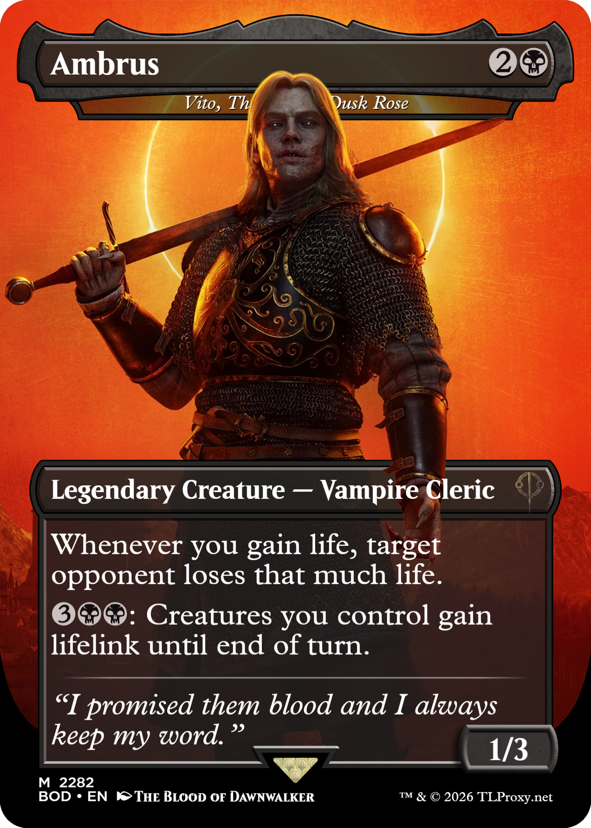 Vito, Thorn of the Dusk Rose (Ambrus)