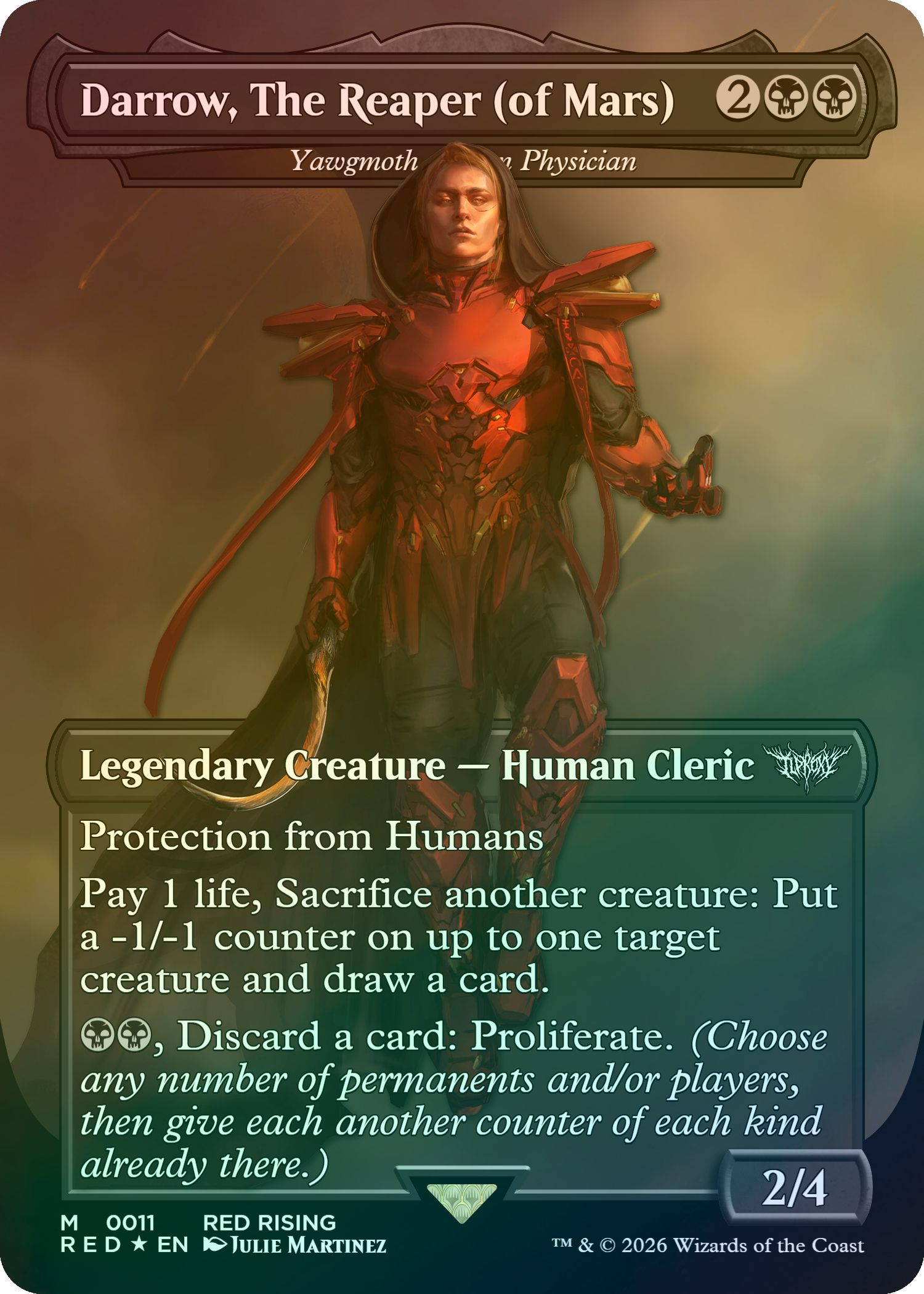 Darrow, The Reaper (of Mars) V2 (Yawgmoth, Thran Physician)