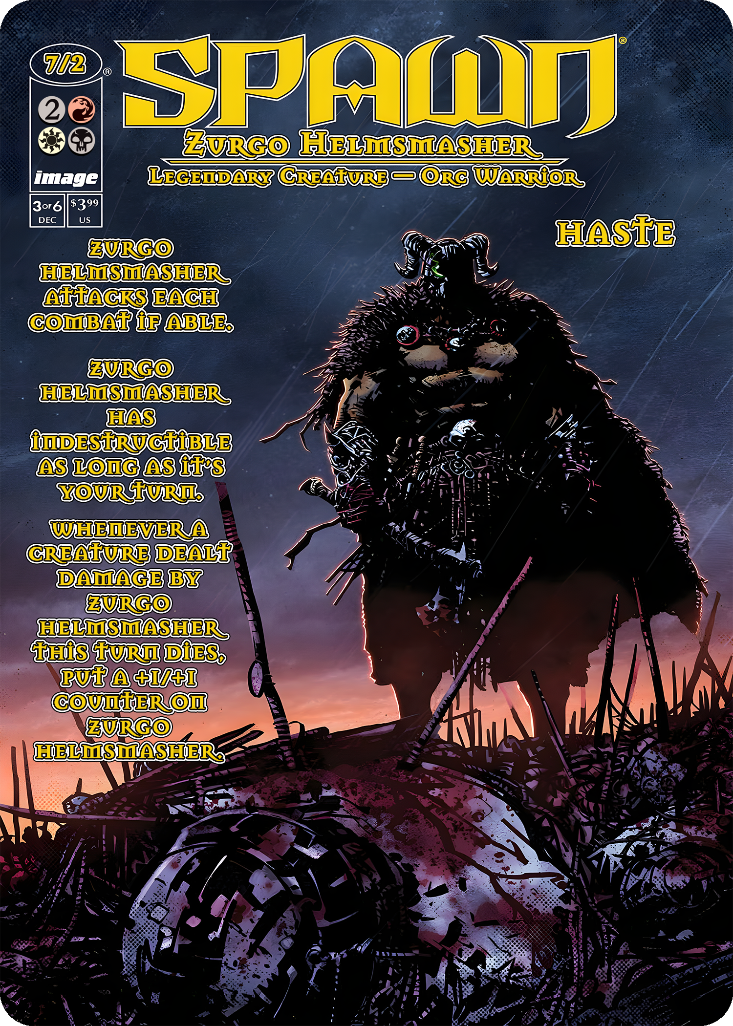 Zurgo Helmsmasher (Spawn The Dark Ages #3 Cover)