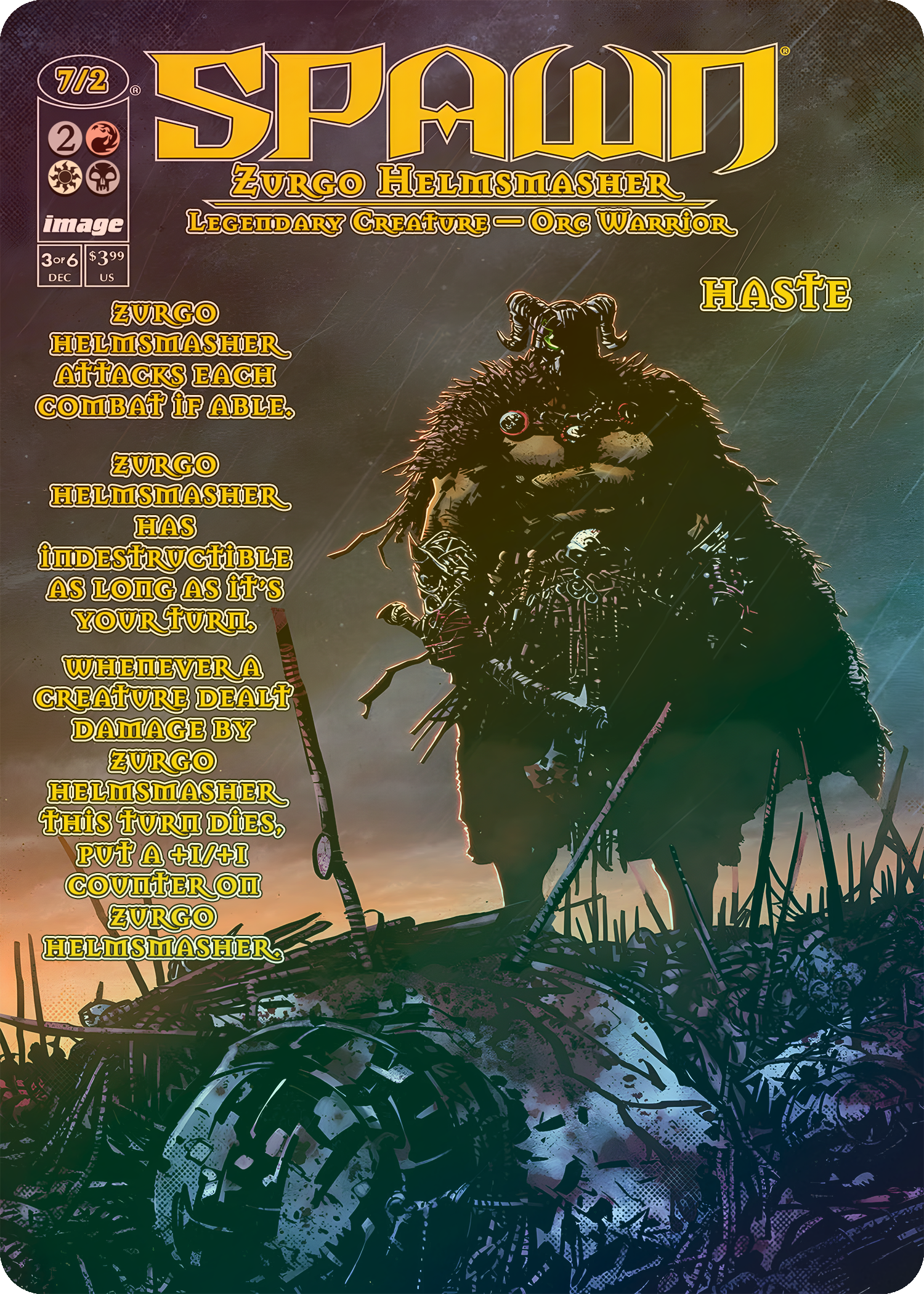 Zurgo Helmsmasher (Spawn The Dark Ages #3 Cover)