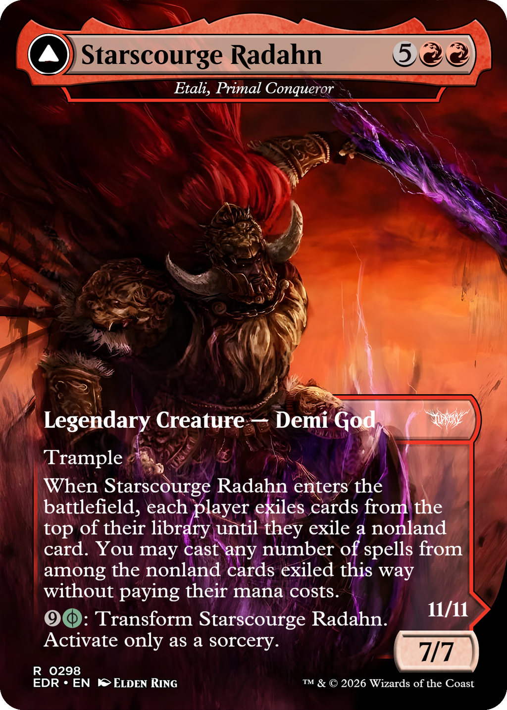 Etali, Primal Conqueror & Primal Sickness (Starscourge Radahn & Promised Consort Radahn) (Elden Ring)