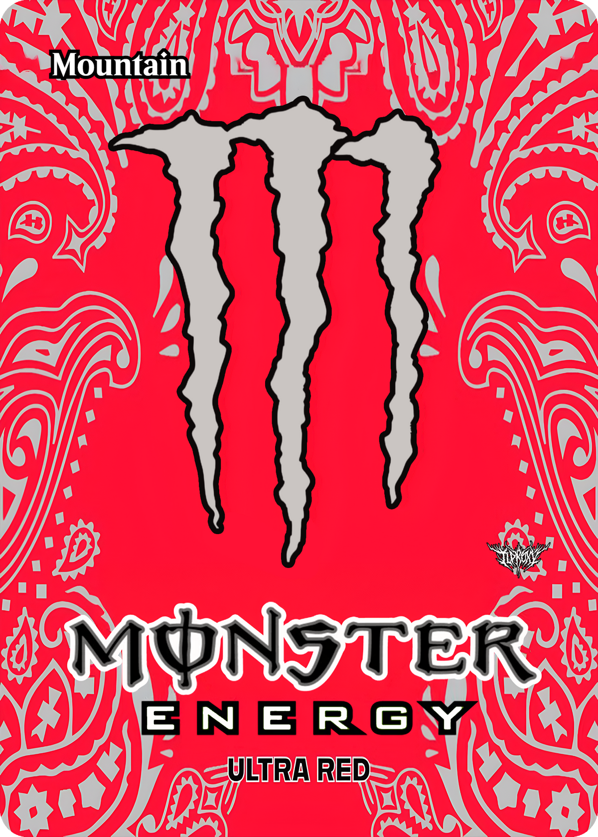 Basic Mountain (Monster Ultra Red Flavor) (Borderless)