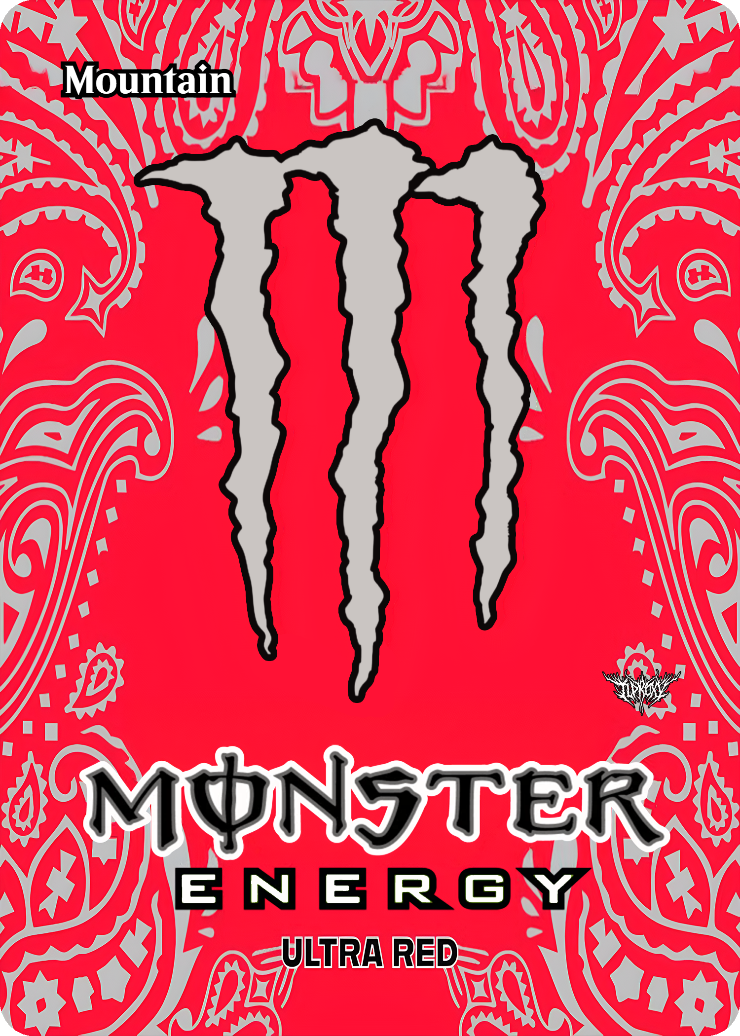 Basic Mountain (Monster Ultra Red Flavor) (Borderless)