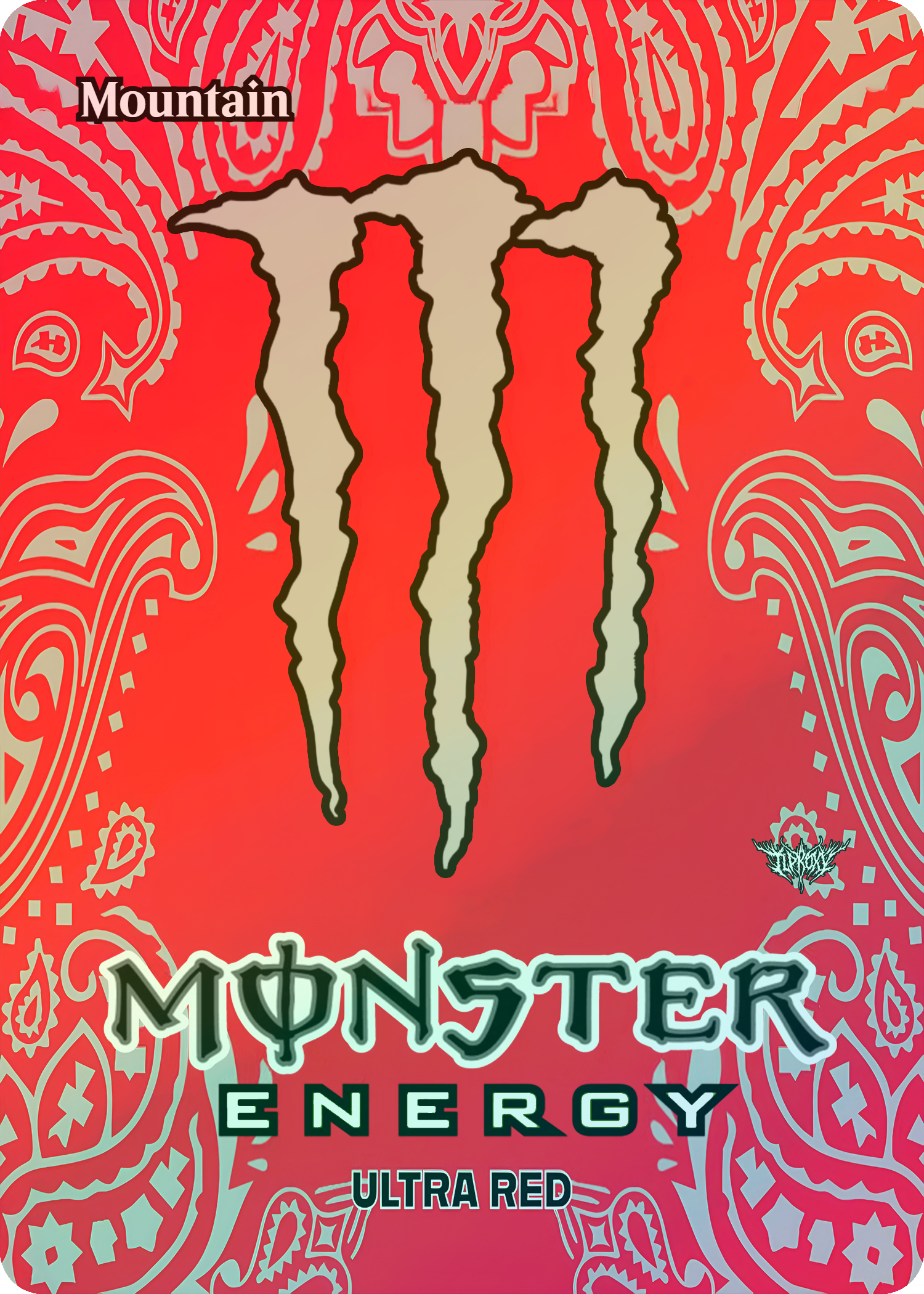 Basic Mountain (Monster Ultra Red Flavor) (Borderless)