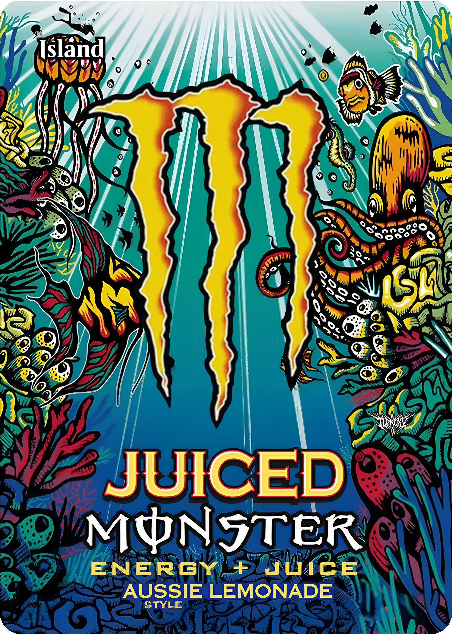 Basic Island(Monster Aussie Lemonade Flavor) (Borderless)