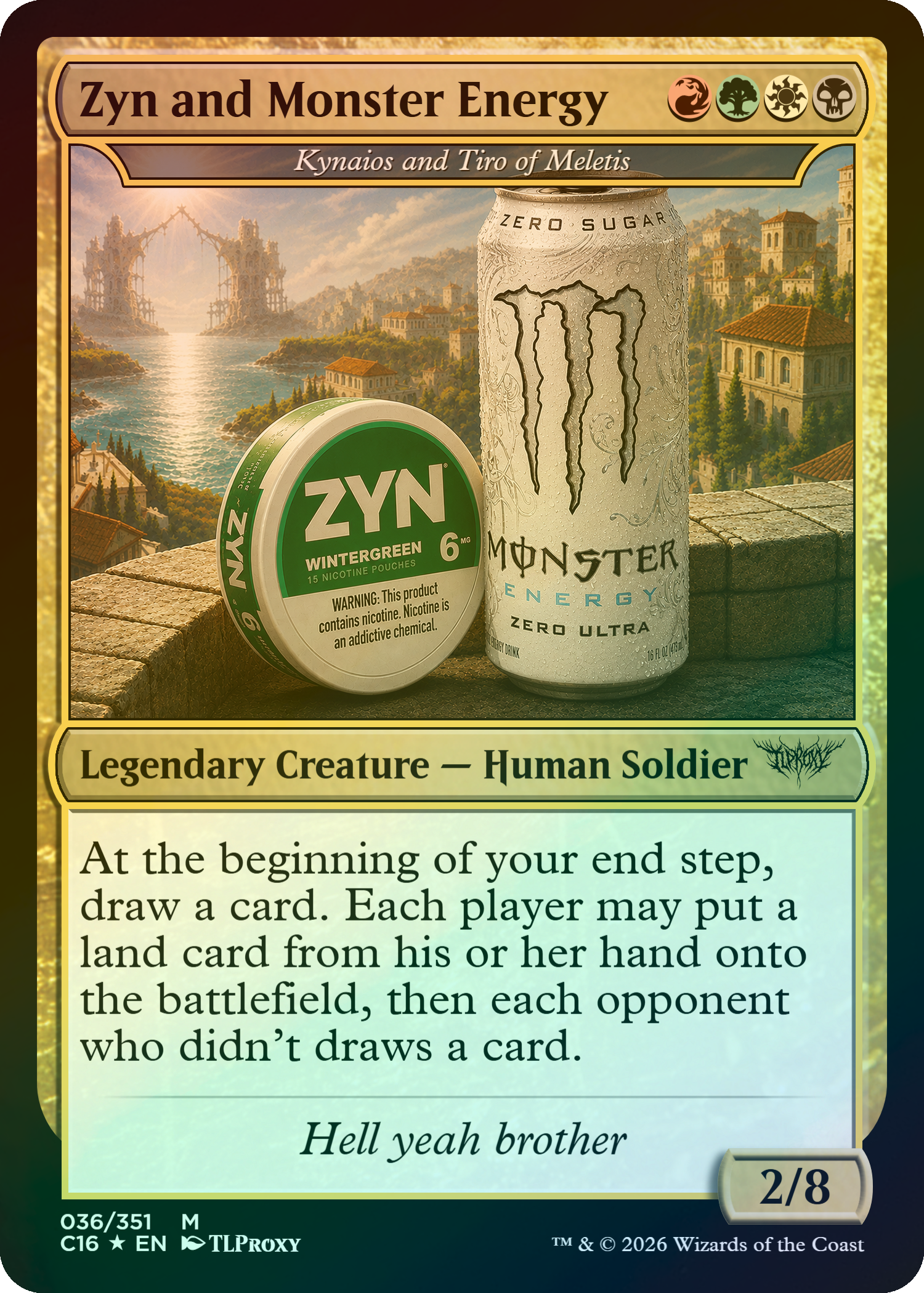 Kynaios and Tiro of Meletis (Zyn and Monster Energy) V2