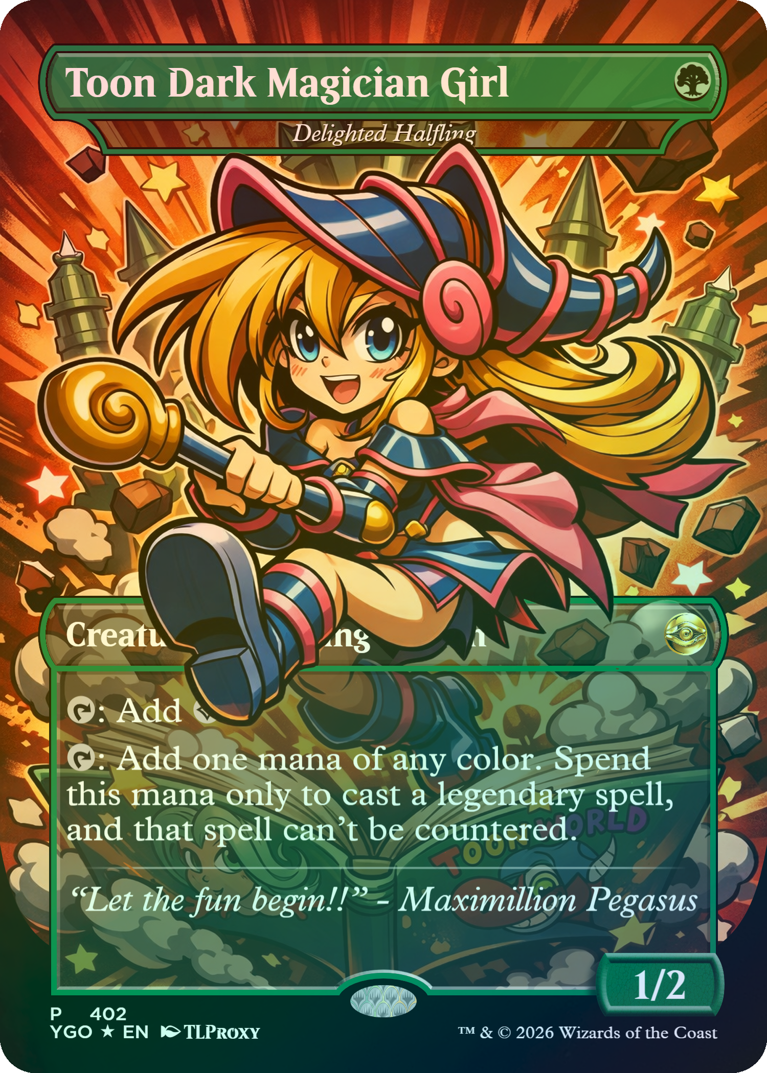 Delighted Halfling (Toon Dark Magician Girl)